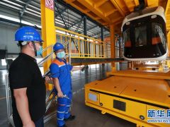 #(新華視界)(2)湖北首條“空軌”高溫天氣順利試跑