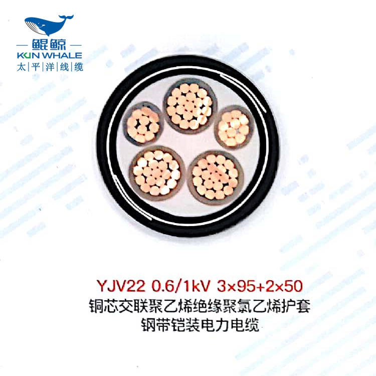 河南鄭州電線電纜廠家-河南太平洋線纜有限公司為您供應(yīng) yjv22 4芯國標銅芯阻燃低壓電力用 鎧裝電纜型號齊全: yjv22 3x10+1 yjv22 3x16+1 yjv22 3x25+1 yjv22 3x35+1 yjv22 3x50+1 yjv22 3x70+1 yjv22 3x95+1 yjv22 3x120+1 yjv22 3x150+1 yjv22 3x185+1 yjv22 3x240+1 yjv22 3x300+1 yjv22 4x10 yjv22 4x16 yjv22 4x25 yjv22 4x35 yjv22 4x50 yjv22 4x70 yjv22 4x95 yjv22 4x120 yjv22 4x150 yjv22 4x185 yjv22 4x240 yjv22 4x300 yjv22 鎧裝電纜現(xiàn)貨,多倉庫就近發(fā)貨,方便快捷! 河南太平洋線纜有限公司(www.hntpyxl.com)是河南鄭州電線電纜廠家,自有工廠,占地面積70000㎡,擁有先進生產(chǎn)設(shè)備、檢測設(shè)備及專業(yè)的技術(shù)團隊,公司集電線電纜研發(fā)、生產(chǎn)、銷售、批發(fā)為一體,已形成產(chǎn)品系列有:阻燃電纜系列、耐火電纜系列、低煙無鹵電纜系列、礦物質(zhì)防火電纜系列等。電線電纜型號規(guī)格達1000多種,包含:鎧裝電纜,低壓電纜,低煙無鹵電纜,yjv22鎧裝電纜,yjlv22鎧裝電纜,低壓電力電纜,控制電纜,低煙無鹵阻燃耐火電纜,wdznyjy電纜,yjv低壓電纜,yjlv低壓電纜,yjv22低壓電纜,yjlv22低壓電纜,耐火低壓電纜,阻燃低壓電纜等等。大量低壓電纜鎧裝電纜低煙無鹵電纜現(xiàn)貨,歡迎新老客戶詢價采購! 1,電纜加上鎧裝層的目的除了增強抗拉強度、抗壓強度等機械保護伸長使用壽命外,還可以通過屏蔽保護提高電纜抗干擾性能。 2,常用的鎧裝材料有鋼帶、鋼絲、鋁帶、鋁管等,其中鋼帶、鋼絲鎧裝層具有高導(dǎo)磁率,有很好的磁屏蔽效果,可以用于抗低頻干擾,3,鎧裝電纜機械保護層可以加到任何結(jié)構(gòu)的電纜上,以增加電纜的機械強度,提高防侵蝕能力,是為易受機械破壞及極易受侵蝕的地區(qū)而設(shè)計的電線電纜 鎧裝電纜的作用,鎧裝電纜都用在什么地方? 4,鎧裝的有一定的抗外力性能,還可以提防老鼠撕咬,不至于透過鎧裝造成電力傳輸問題,鎧裝的彎曲半徑要大,鎧裝層可以接地,保護電纜。 5,電纜加上鎧裝層的目的除了以上,還可以增強抗拉強度、抗壓強度等機械保護延長使用壽命。 6,鎧裝電纜一般是固定敷設(shè)電力電纜,通俗來說就是固定在一個地方而基本不移動,動力線傳輸電能。 7,適合地下直埋,可使鎧裝電纜直埋敷設(shè)而免于穿管且價廉物美在實際運用較多,很適用于巖石地區(qū)的直埋敷設(shè)。 8,鎧裝電纜適用于公路,馬路邊,居住區(qū)周圍,停車場,步行街等受壓大的地方等。