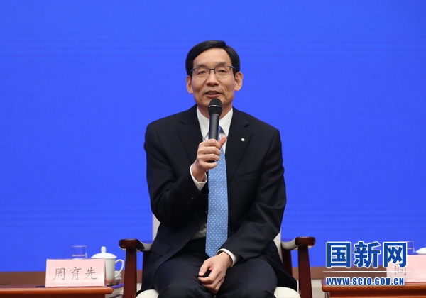 中國建材集團有限公司董事長周育先。來源:國新辦