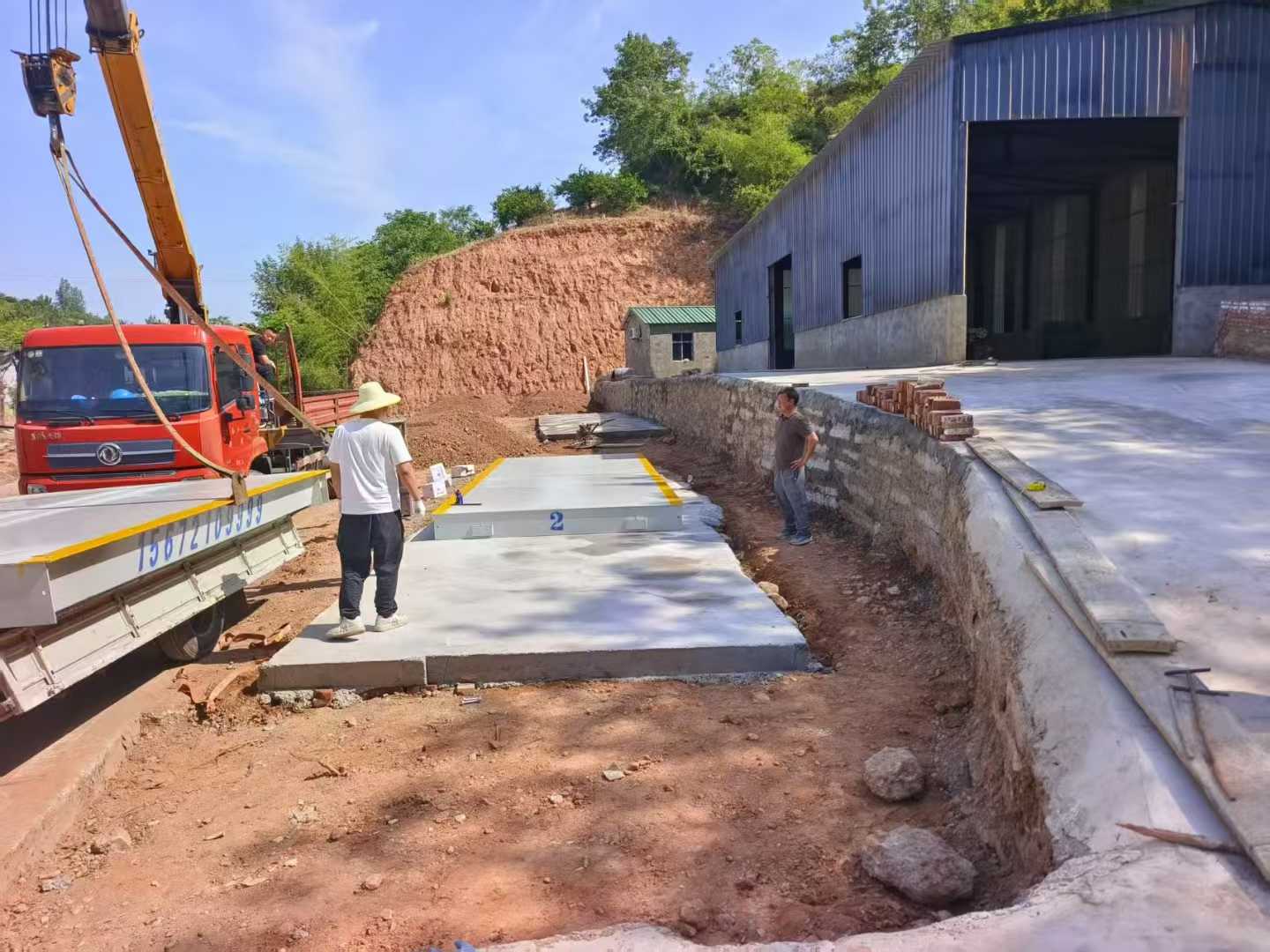 十堰100T全電子汽車衡安裝